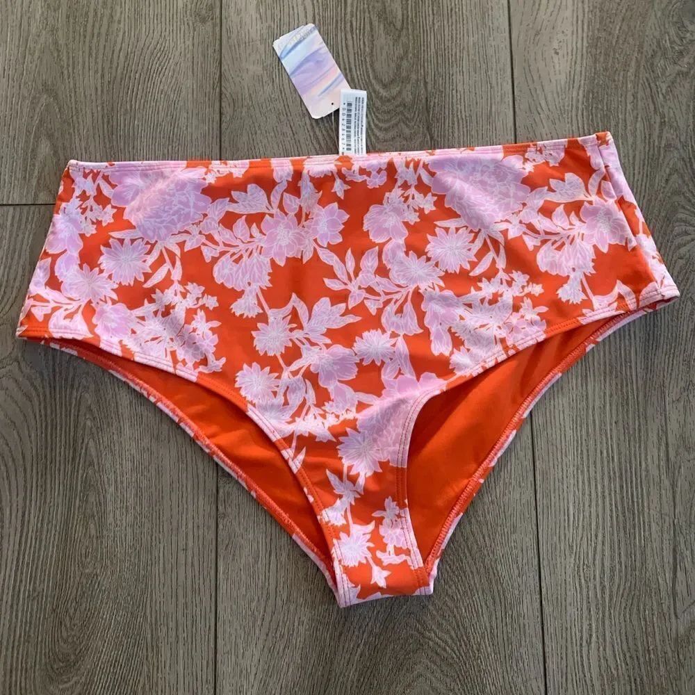 Forever 21 floral swim bottoms
